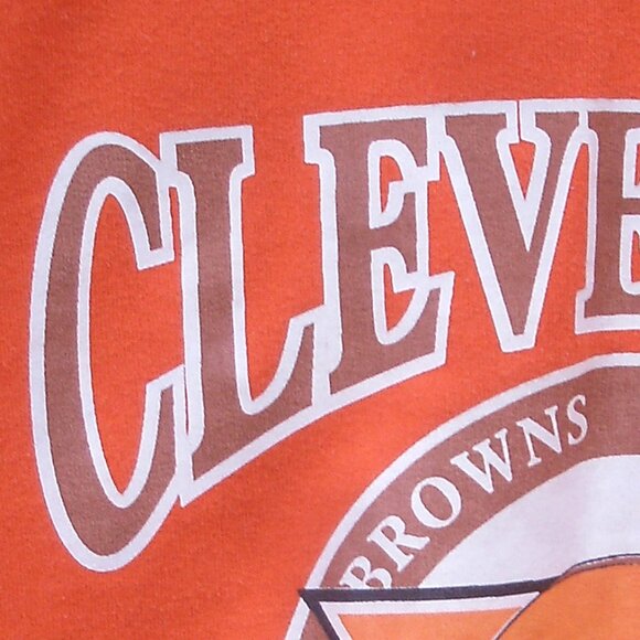 Vintage Cleveland Browns Sweatshirt Size L NFL Football - Picture 12 of 13